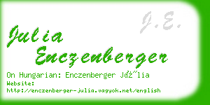 julia enczenberger business card